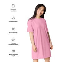 Image 1 of T-shirt dress (light pink)