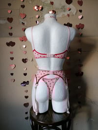 Image 3 of Red Hearts Garter Belt