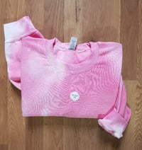 Image 1 of PINK SWEATER Dyed tiedye New Unisex
