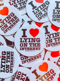 Image 1 of I ❤️ LYING Sticker