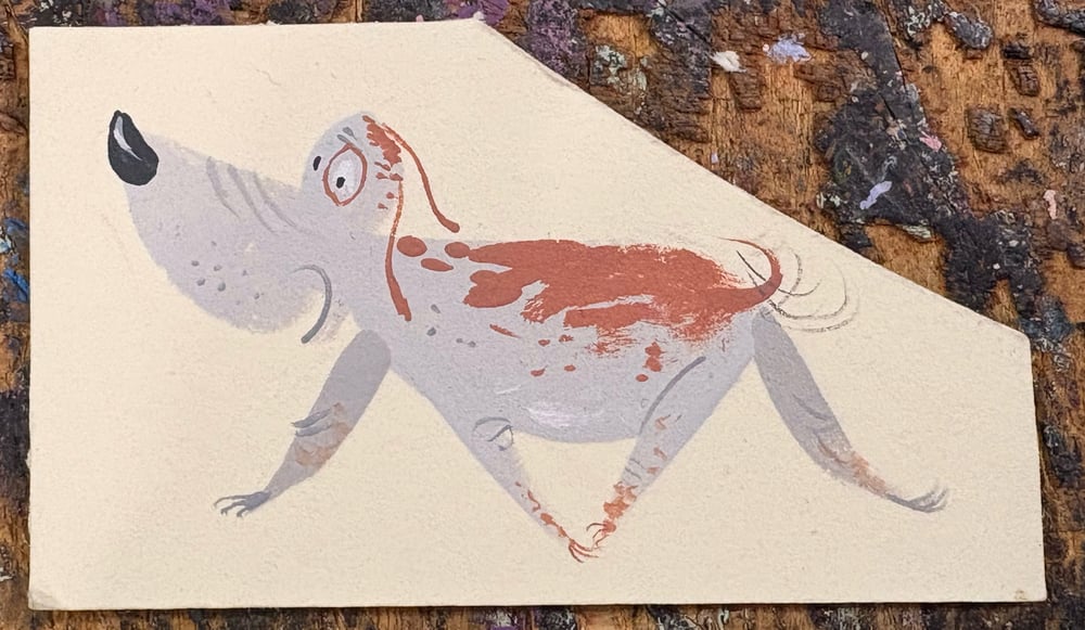 Tiny painting - dog