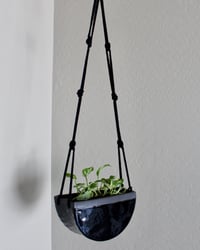 Image 2 of 'Obsidian' Hanging Luna Planter