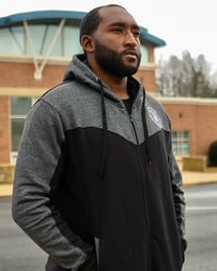 Image 3 of Grey/ Black Jumpsuit 