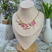 Image 1 of Lover Girl Pink Necklace | Multi-Charm