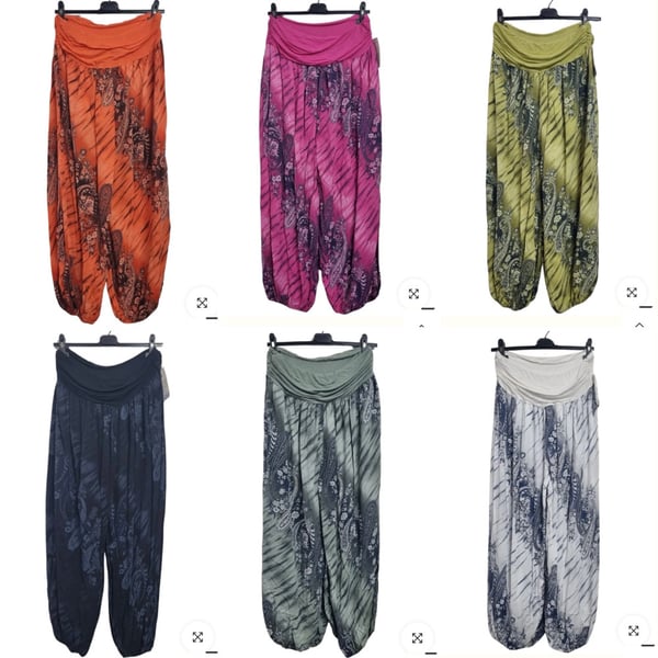 Image of Paisley Print Baggy Style Harem Pant