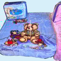 Image 2 of printed mink baby blanket