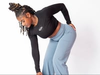 Image 4 of OBSIDIAN Long Sleeve Crop Top