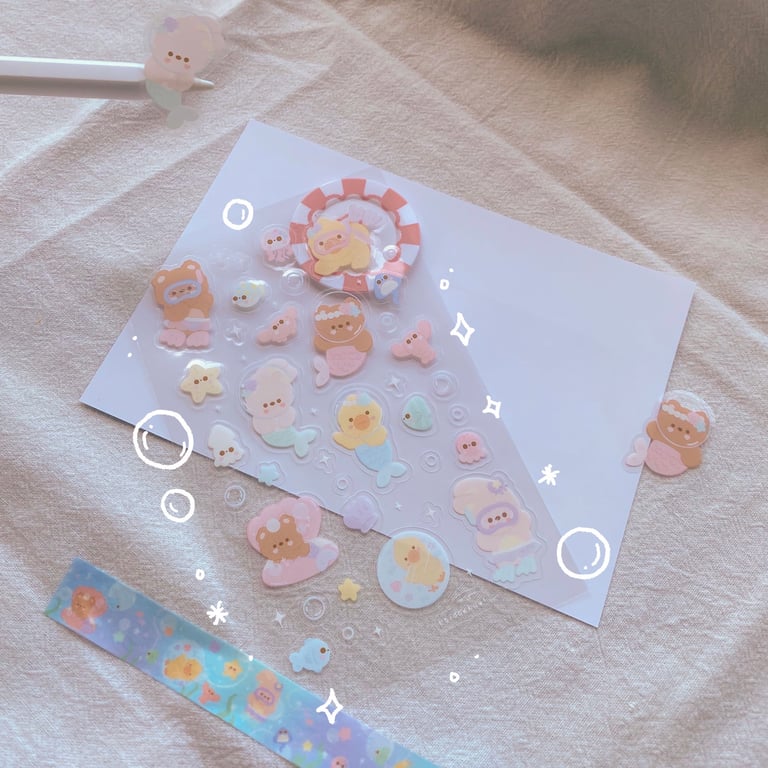 OCEAN MAGIC STICKER SHEET