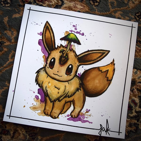 Image of Evee Pokémon print