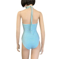 Image 8 of Baby Blue Stripe swimsuit