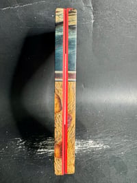 Image 4 of Mammoth Tusk & Cholla Cactus GLOW Segmented Knife Scales