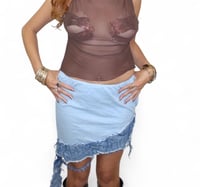 Image 2 of fragment denim skirt-porcelain 