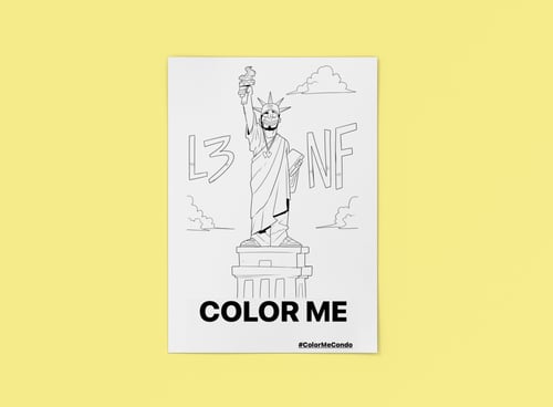 Image of Mystery Life Size “Color Me” Coloring Page