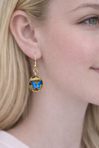 Image 1 of Blue Butterfly Earrings 🦋