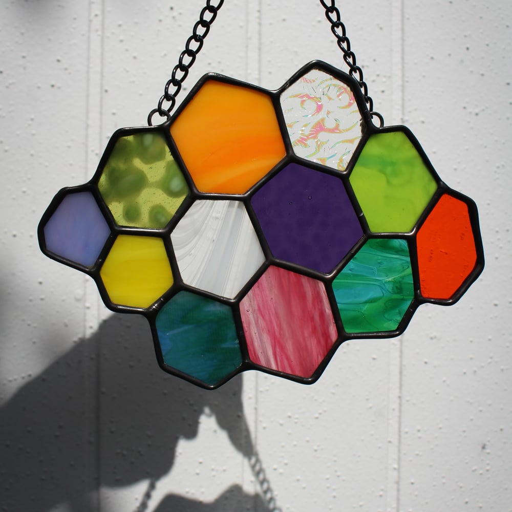 Image of Maximalist Honeycomb- Color Splash