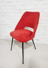 Chaise moumoute rouge