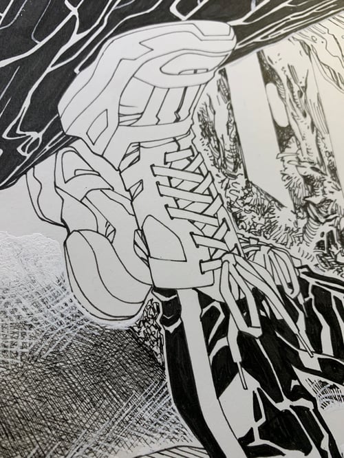 Image of MILES MORALES HELLFIRE GALA COVER original art