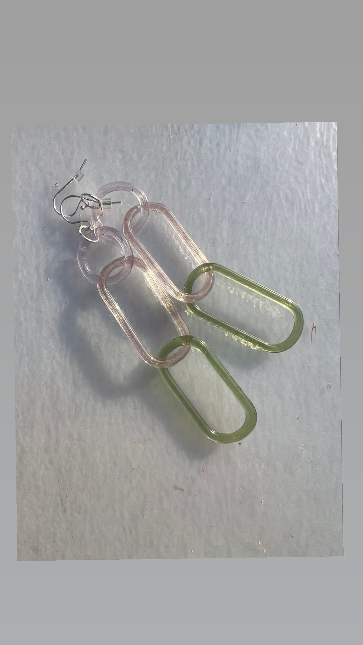 Image of Watermelon Fade Earrings (o00)