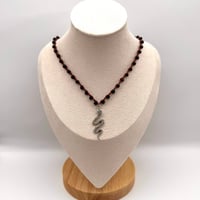 Image 2 of Matte Black Snake Necklace