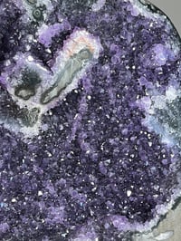 Image 8 of Amethyst Geode Cave With Natural Basalt Matrix #2557