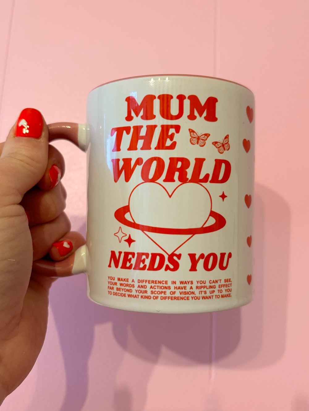 Image of the world needs you mugs and coaster set 