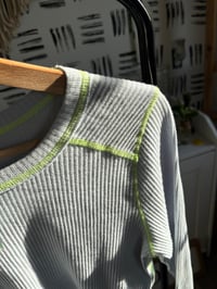 Image 2 of NWT Target crop ribbed long sleeve tee