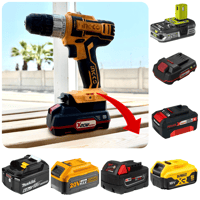Image 1 of INGCO/TOTAL P20s Adapter to Parkside X20 LIDL Battery Converter-Makita,Milwaukee,Ryobi,Einhell,Bosch