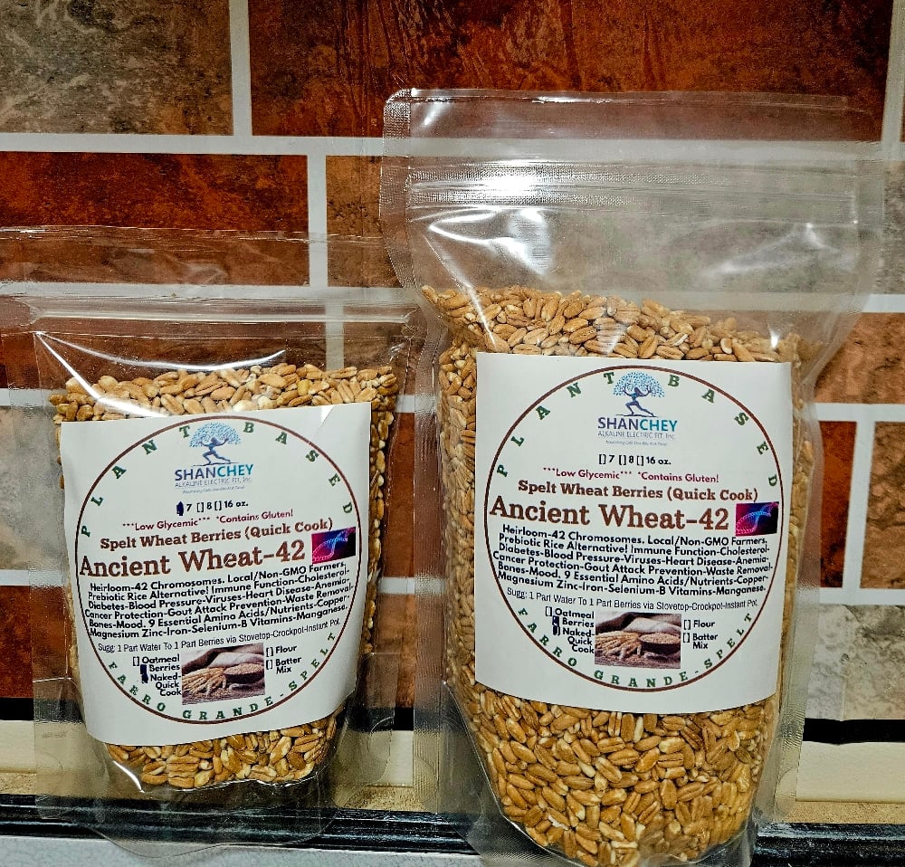 SPELT. ANCIENT WHEAT 42! Quick Cook European Berries (Rice-Pilaf/Hot Cereal/Flour) Diabetes-Bones.