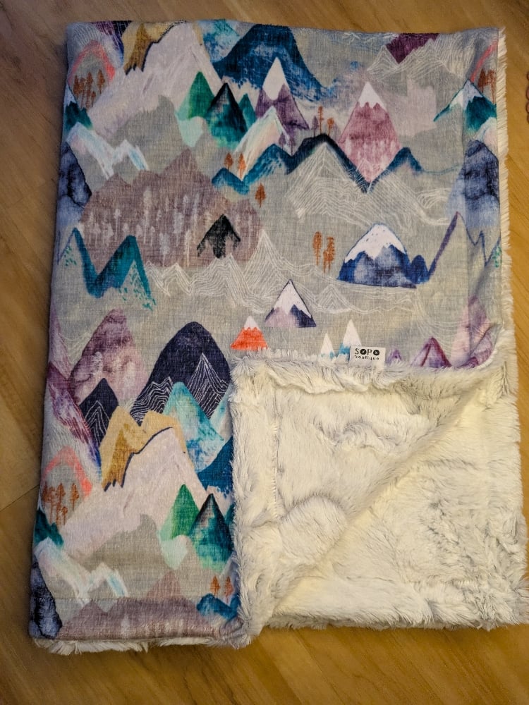 Image of Mountain Baby Blanket