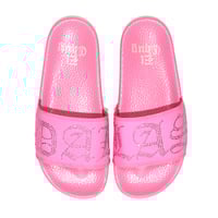 Image 2 of DALLAS PINK CRYSTAL SLIDES (PREORDER)