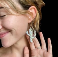 Image 2 of Custom Cactus Earrings