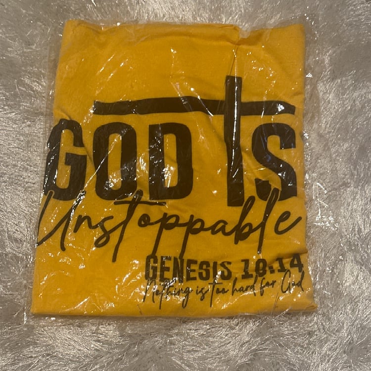 Image of God is unstoppable 100% Polyester