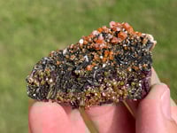 Image 2 of Vanadinite On Black Barite Specimen #2196