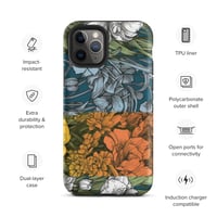 Image 5 of Art Nouveau Inspired Colorful Quartet Boho Hippie Floral Sketch Tough Case for iPhone®