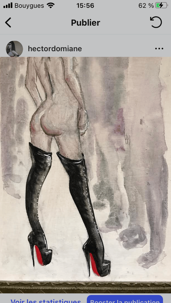 Image of Loulou on canvas 