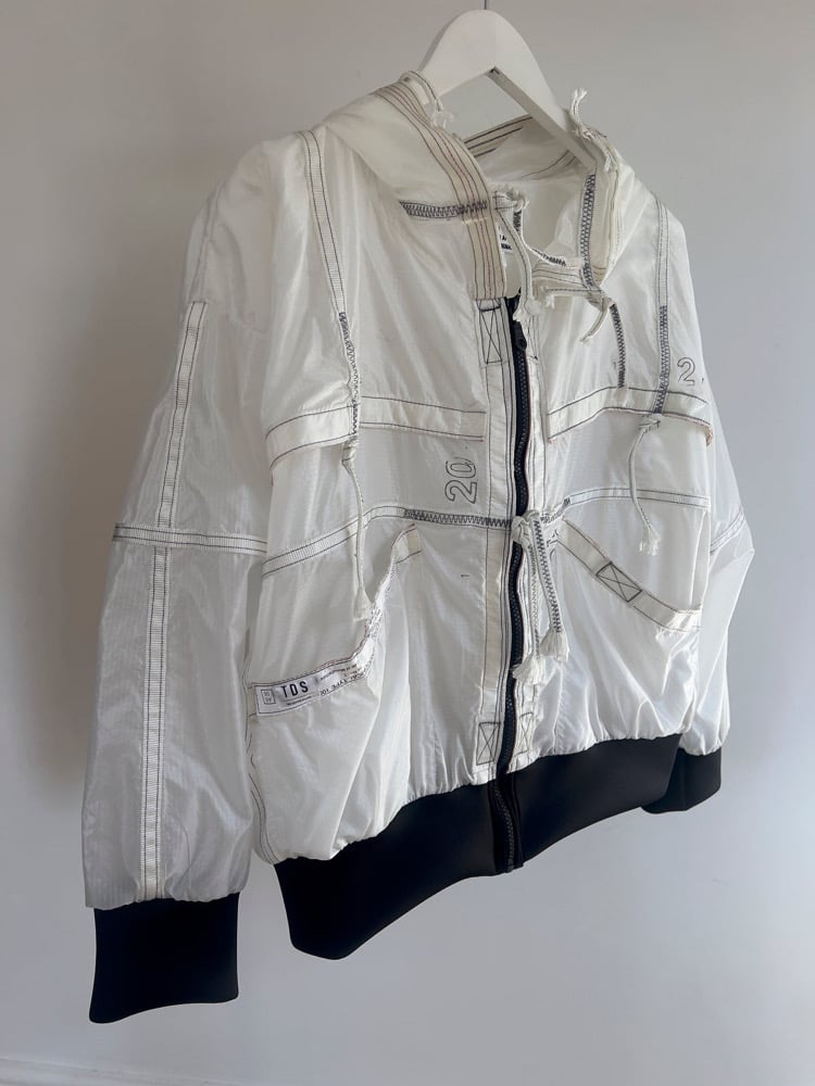 White Parachute Jacket Image 4