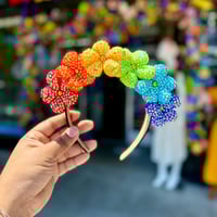 Image 2 of Hand Stoned Flower Halo Headand