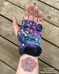 Image 5 of Ready To Ship Silk Lined Fingerless Gloves Size Medium (Style Slouch Mini)