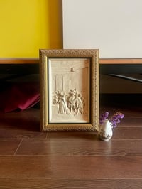 Image 1 of British Plaster Relief depicting Historical Scene