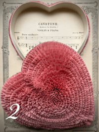 Image 6 of Antique Pink Heart Candy Boxes