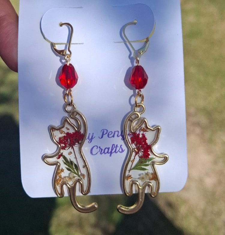 Image of Blossom Cat earrings
