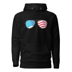 Image of Freedom Aviator Sunglasses Unisex Hoodie