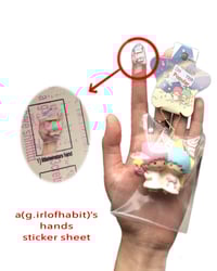 Image 4 of Hands Sticker Sheet 
