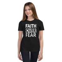 Image 4 of Faith Over Fear Youth Premium Tee