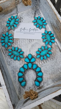 Image 3 of Turquoise Western Necklace 