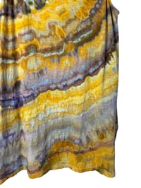 Image 6 of ♻️ UPCYCLED XL Tall J. Jill 100% Cotton Tunic Tank/ Dress in Honey Agate Ice Dye