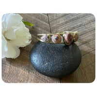Image 2 of Five Stack Opal Cuff in Solid Brass