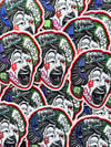 Holographic Fried Clown Stickers