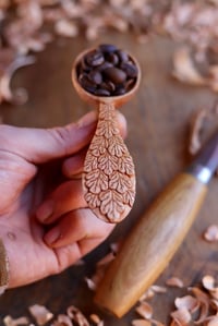Image 6 of Falling Oak Leaves Coffee Scoop 