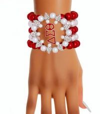 Image 1 of RED & WHITE BRACELET 